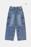 Transform 2-way cargo denim pants