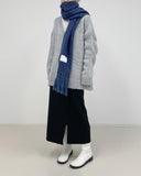 Teddy brush long muffler