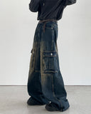 Benjamin Retro Pocket Denim Pants