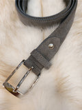 Trendy suede belt