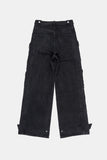 Traveler solid cargo denim pants