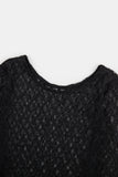 Sheer pattern see-through long sleeve