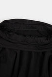 Fold crop flare midi skirt