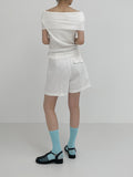 [Basic] Cool Ribbed Silket Long Socks