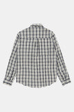 Window pane crinkle check shirt