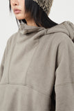 Balaclava fleece color block hoodie