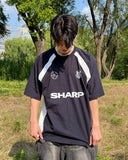 Block overfit short sleeve tee