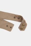 Studded cotton wide pocket belt