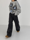 Happy Painting Brushed Overfit Sweatshirt