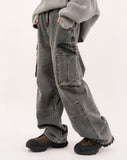 Monster cargo vintage denim pants
