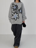 Happy Painting Brushed Overfit Sweatshirt
