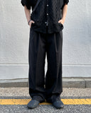 Siven two-tuck wide slacks