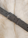 Trendy suede belt
