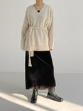[SET] Mona V-neck Loose Fit Knit