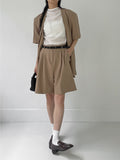 Biche No Collar Half Overfit Jacket