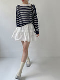 Judy Cotton Flare Mini Skirt