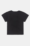 Hide net layered crop T-shirt