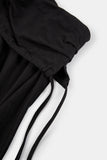 Fold crop flare midi skirt