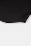 Ribbed boat-neck arch-crop long sleeve