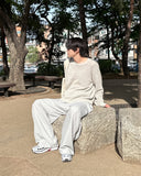Unbalanced big cargo pants