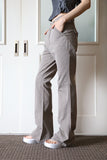 Cotton teen bootcut pants