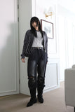 Fringe ankle boots