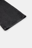 Hangdown string cargo denim pants