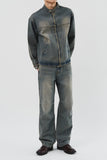 Anti Biker Denim Jacket