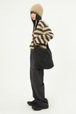 Tracy hooded stripe knit