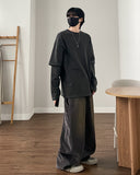 Split Layered Long Sleeve