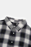 Dreamer cut-out cropped check shirt