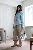 Pastel leash over knit