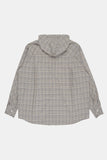 Rai over hooded check shirt