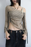 Bold Label String Necklace