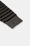 Lex mesh stripe knit hood zip-up