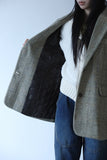Herringbone quilted jacket