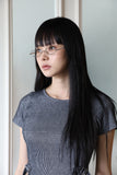Buckle Crop Ribbed T-Shirt