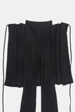 Flow skirt layered bootcut pants