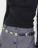 Black Antique Stud Belt