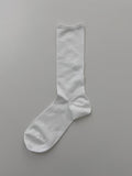 [Basic] Cool Ribbed Silket Long Socks