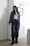 Fringe ankle boots