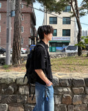 Kamen short sleeve knit zip-up