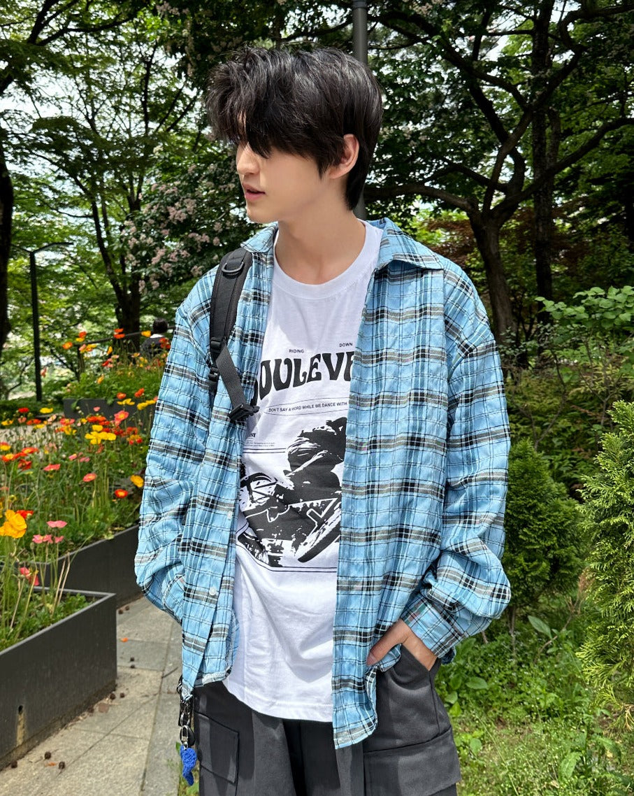 【SCENERITY】Luke overfit check shirt SCENERITY (シナリティ) - ルークオーバーフィットチェック