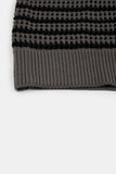 Lex mesh stripe knit hood zip-up
