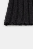Raven wool ribbed crop knit