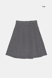 Grace pleated midi skirt