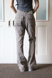 Cotton teen bootcut pants