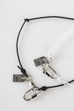 Bold Label String Necklace
