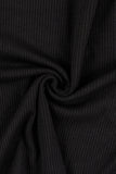 Ribbed boat-neck arch-crop long sleeve