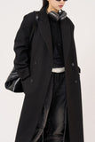 Surplus wool double maxi coat